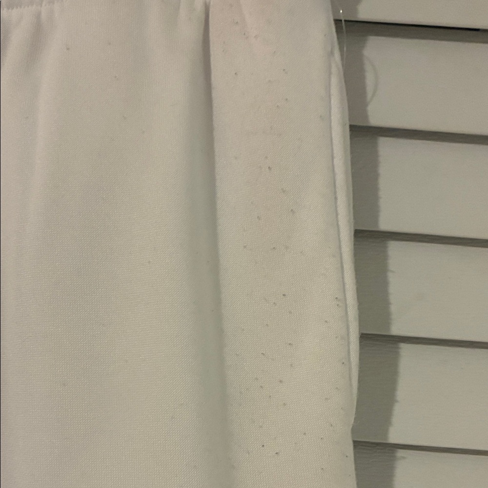 LA White Track Pants with Blue and Yellow Stripe - Picture 3 of 14